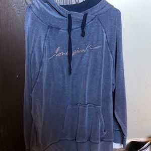 dark blue hoodie from pink